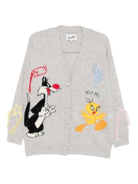 MC2 Saint Barth Cartoon Donegal cardigan - Grey - zdjęcie produktu nr 1