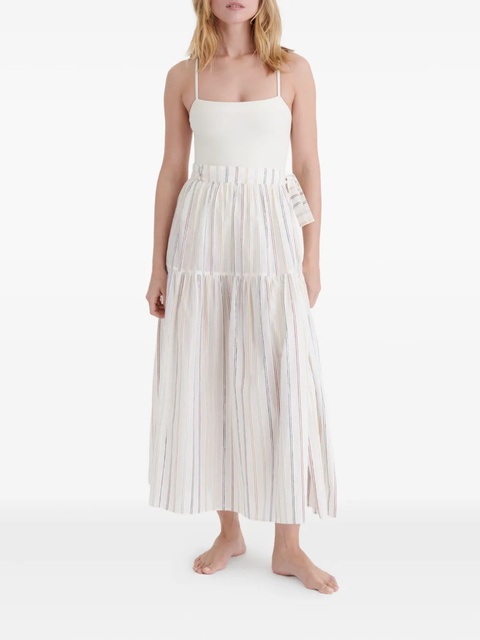 ERES Brillante striped tiered maxi skirt - White - zdjęcie produktu nr 2