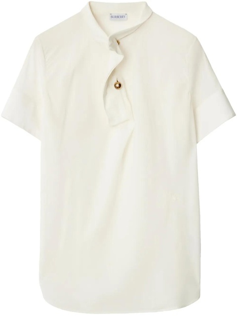 Burberry silk top - Neutrals - zdjęcie produktu nr 1