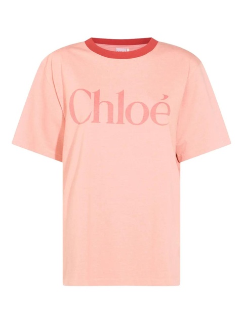 Chloé logo-print T-shirt - Pink - zdjęcie produktu nr 1