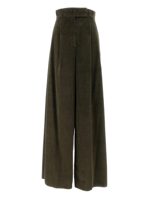 Max Mara pleated corduroy trousers - Green - zdjęcie produktu nr 1