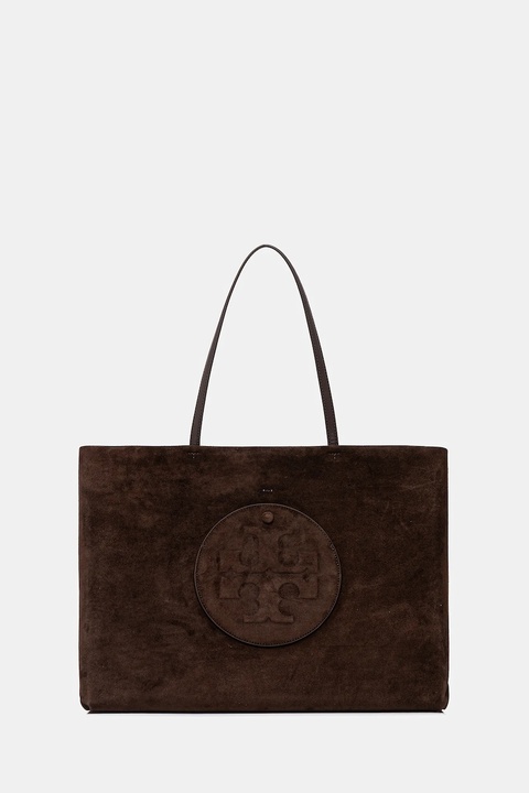 Tory Burch torebka zamszowa Ella Suede kolor brązowy 170980-200 - zdjęcie produktu nr 1