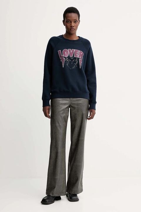 ZADIG&VOLTAIRE bluza damska kolor granatowy wzorzysta JWSS01677 - zdjęcie produktu nr 2