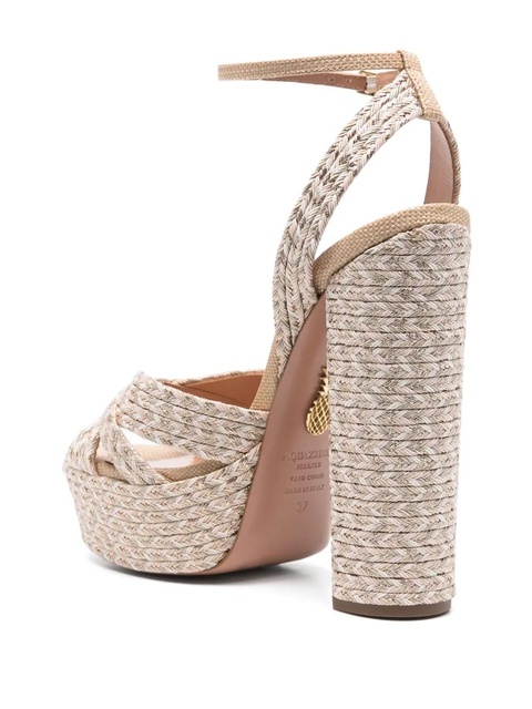 Aquazzura 150mm braided sandals - Neutrals - zdjęcie produktu nr 2
