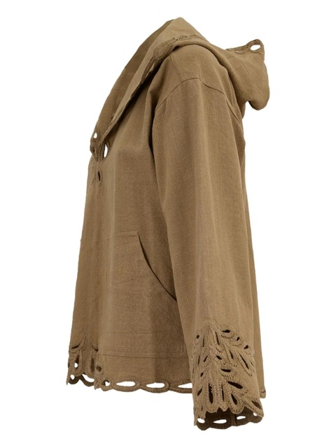 MARANT ÉTOILE Solvi cotton top - Brown - zdjęcie produktu nr 2