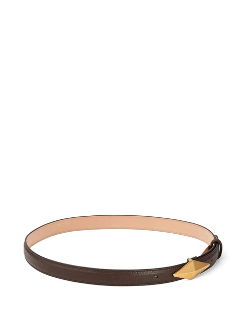 Jimmy Choo diamond-clasp leather belt - Brown - zdjęcie produktu nr 2