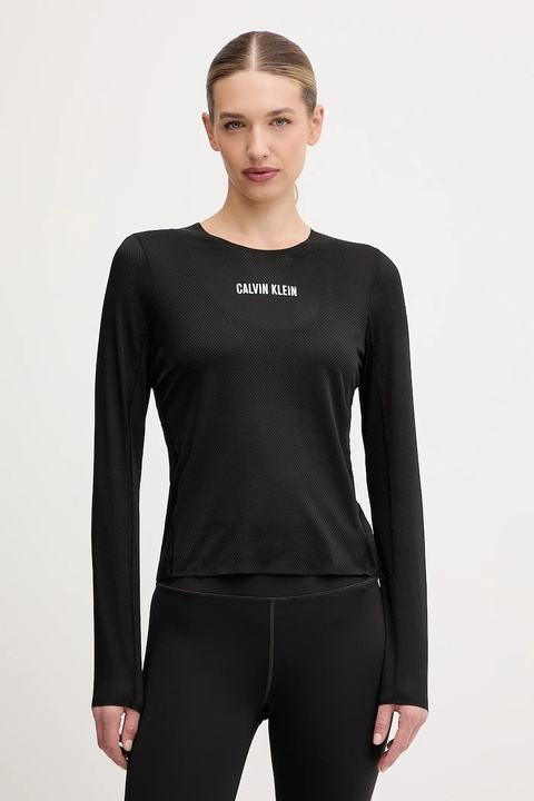 Calvin Klein Performance longsleeve treningowy kolor czarny LVGWF5K201 - zdjęcie produktu nr 2