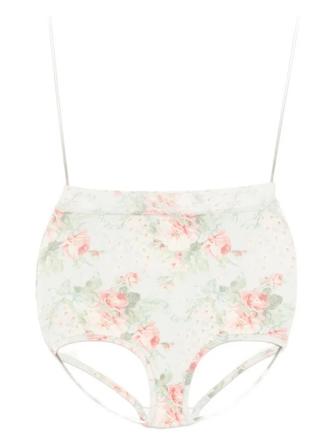 Simone Rocha floral-print brief - Multicolour - zdjęcie produktu nr 1