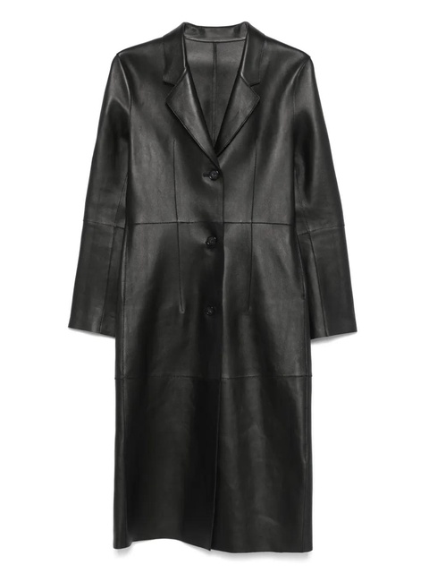 TOTEME leather coat - Black - zdjęcie produktu nr 1
