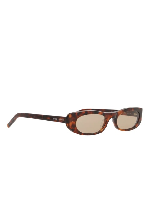 Saint Laurent tortoiseshell oval-frame sunglasses - Brown - zdjęcie produktu nr 1