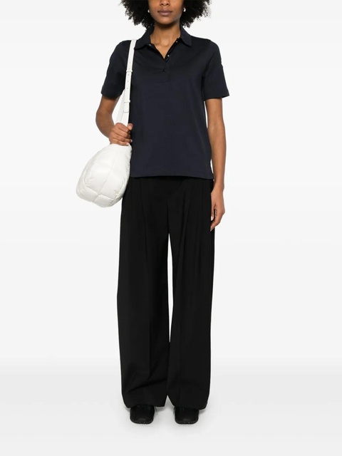 Moncler logo-patch polo shirt - Blue - zdjęcie produktu nr 2