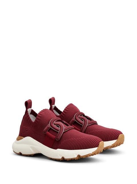 Tod's logo-strap almond-toe sneakers - Red - zdjęcie produktu nr 1