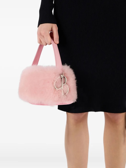 Blumarine logo-charm faux-fur bag - Pink - zdjęcie produktu nr 2