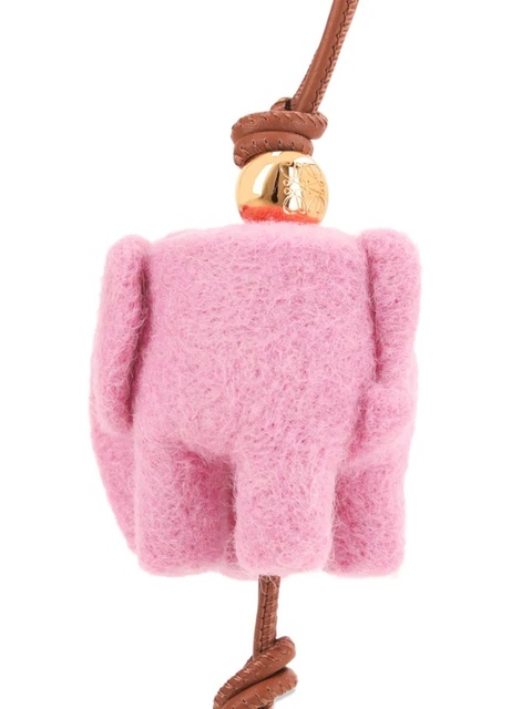 LOEWE elephant-shaped felt charm - Pink - zdjęcie produktu nr 2