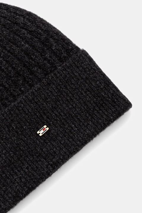 Tommy Hilfiger czapka kolor czarny AW0AW17776 - zdjęcie produktu nr 2