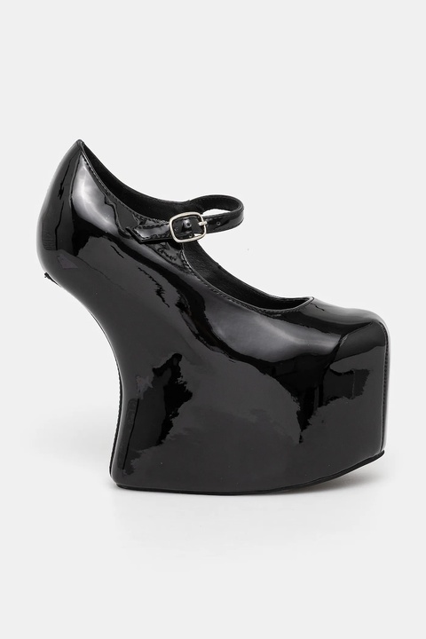 Jeffrey Campbell czółenka APRES-12 kolor czarny na platformie 57JC003 - zdjęcie produktu nr 1