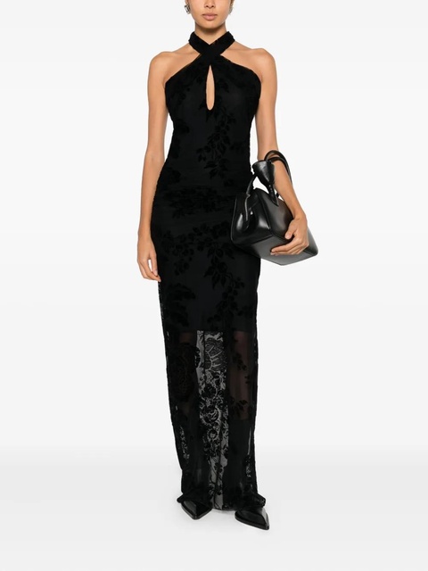 PINKO floral halter-neck dress - Black - zdjęcie produktu nr 2