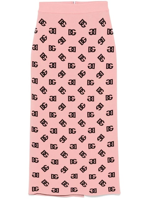 Dolce & Gabbana DNA DG-jacquard pencil skirt - Pink - zdjęcie produktu nr 1