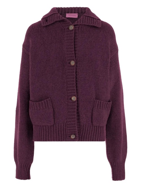 Magda Butrym buttoned patch-pocket cardigan - Purple - zdjęcie produktu nr 1