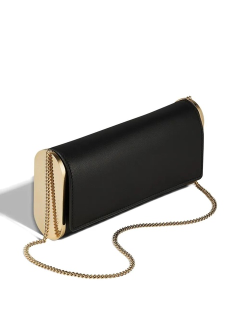 Aquazzura metallic-plaque chain shoulder bag - Black - zdjęcie produktu nr 2
