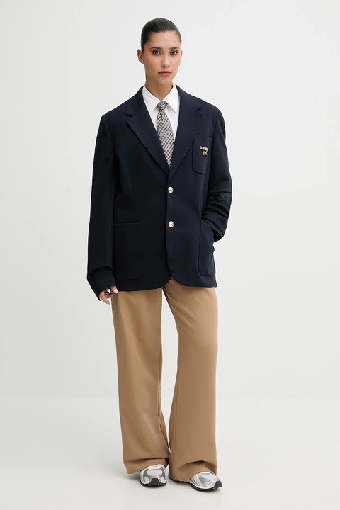 Abercrombie & Fitch spodnie damskie kolor zielony proste high waist KI156-4474-420 - zdjęcie produktu nr 2