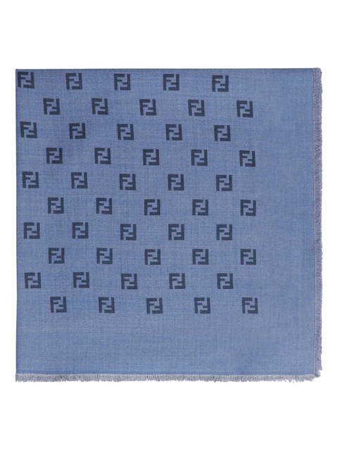 FENDI monogrammed scarf - Blue - zdjęcie produktu nr 1