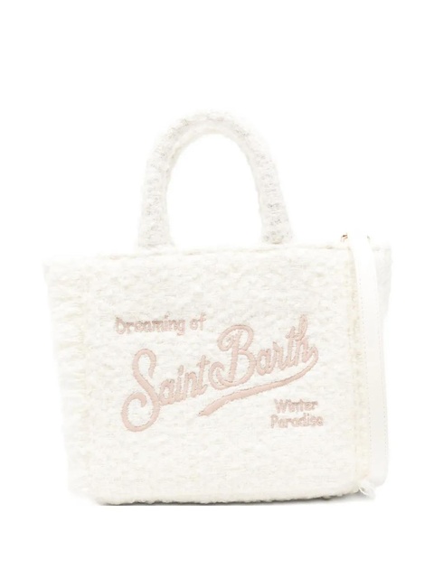MC2 Saint Barth mini Vanity logo-embroidered tote bag - White - zdjęcie produktu nr 1