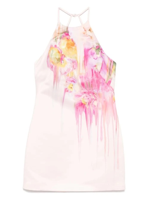 Blumarine flora-print mini dress - Pink - zdjęcie produktu nr 1