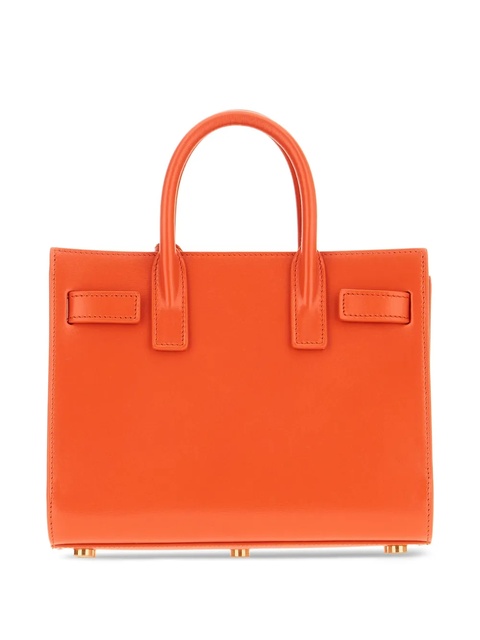 Saint Laurent leather top-handles tote bag - Orange - zdjęcie produktu nr 2