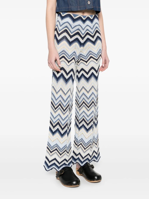 Maje crochet flared trousers - Blue - zdjęcie produktu nr 2