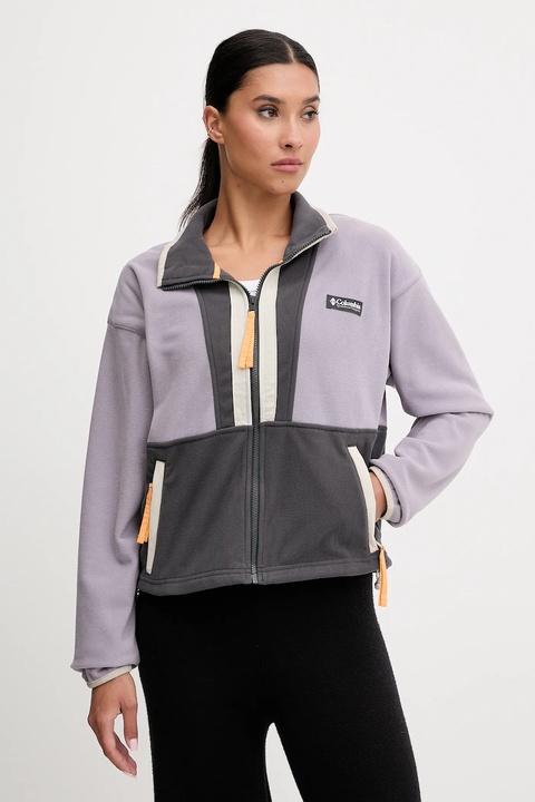 Columbia bluza polarowa Backbowl II FZ Fleece kolor fioletowy wzorzysta 2092163 - zdjęcie produktu nr 1