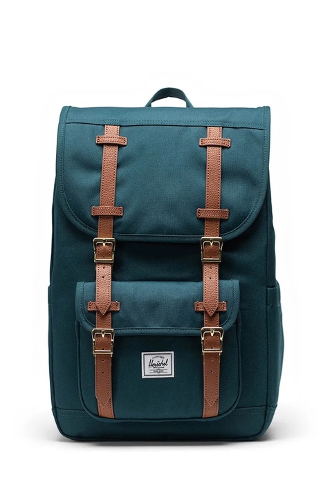 Herschel plecak Little America™ Mid 21 L kolor zielony duży gładki 11391-06551-OS - zdjęcie produktu nr 1