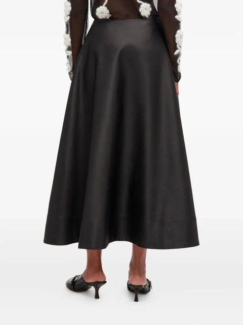 GANNI satin-effect maxi skirt - Black - zdjęcie produktu nr 1