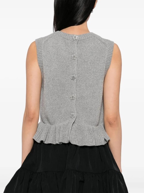 Cecilie Bahnsen Bill vest - Grey - zdjęcie produktu nr 2