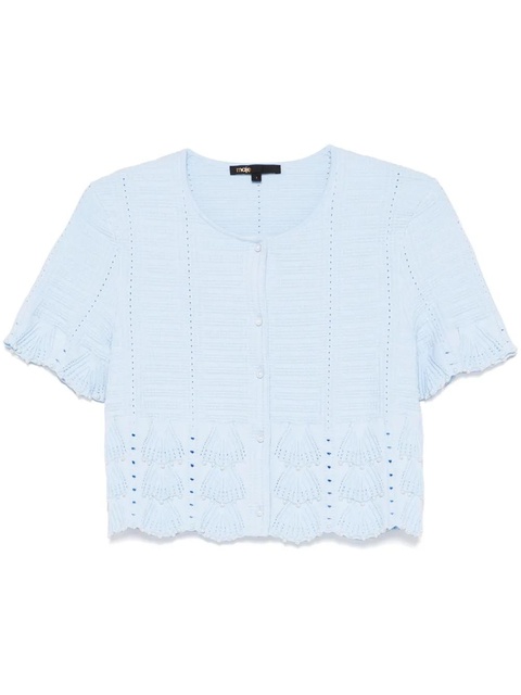 Maje faux-pearl-embellished cardigan - Blue - zdjęcie produktu nr 1