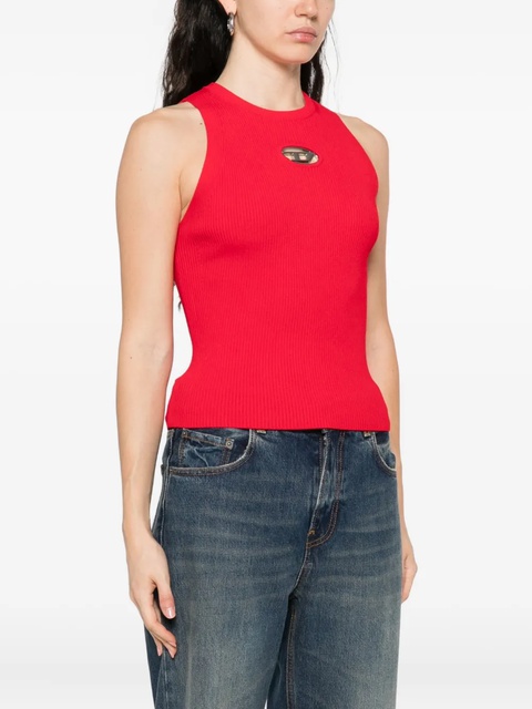Diesel ribbed logo-detail top - Red - zdjęcie produktu nr 2