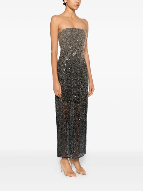 ROTATE BIRGER CHRISTENSEN beaded maxi dress - Black - zdjęcie produktu nr 2