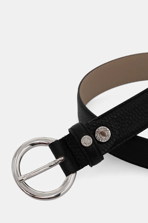 Gianni Chiarini pasek skórzany damski kolor czarny - zdjęcie produktu nr 2