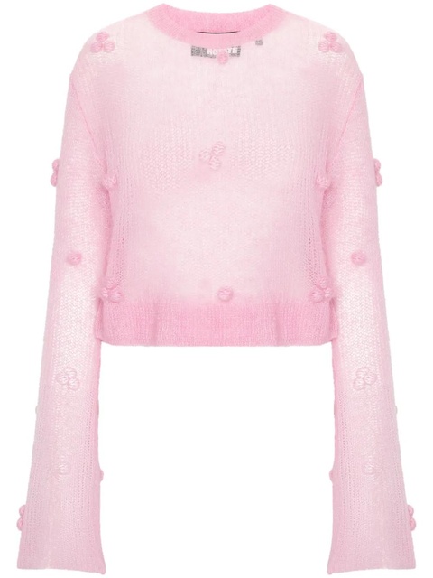 ROTATE BIRGER CHRISTENSEN appliqué-detail sweater - Pink - zdjęcie produktu nr 1