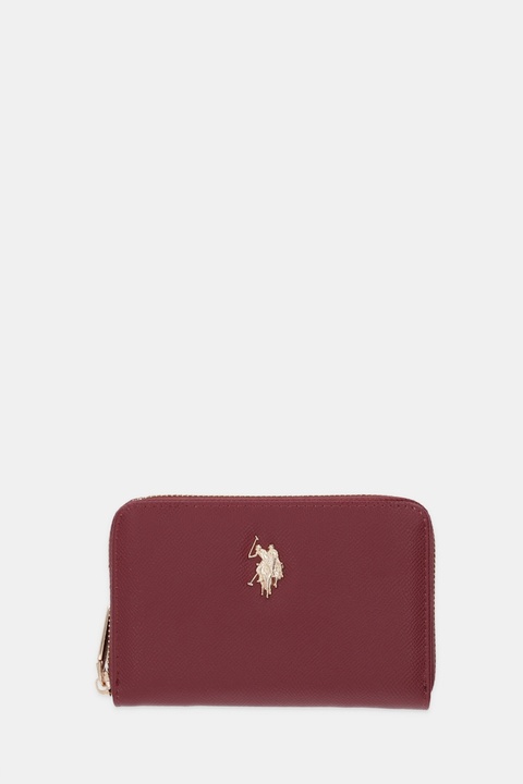 U.S. Polo Assn. portfel Jones damski kolor bordowy WEUJE8659WVP - zdjęcie produktu nr 1