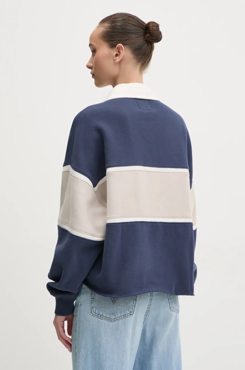 Abercrombie & Fitch bluza damska kolor granatowy wzorzysta KI152-5112 - zdjęcie produktu nr 2