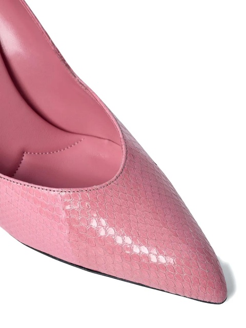 Miu Miu 85mm pointed-toe textured heels - Pink - zdjęcie produktu nr 2