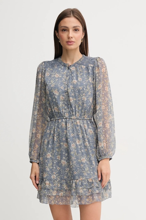 Pepe Jeans sukienka kolor niebieski mini rozkloszowana PL9537690 - zdjęcie produktu nr 1