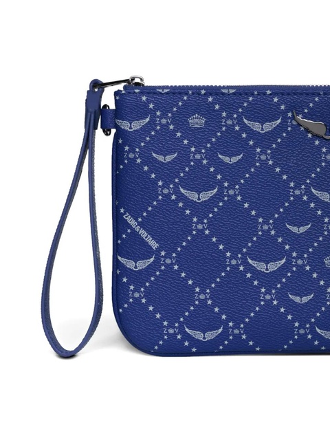 Zadig&Voltaire wings-logo stars clutch bag - Blue - zdjęcie produktu nr 2