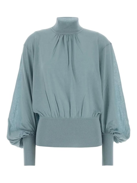 ZIMMERMANN Hypnotic high-neck sweater - Blue - zdjęcie produktu nr 1