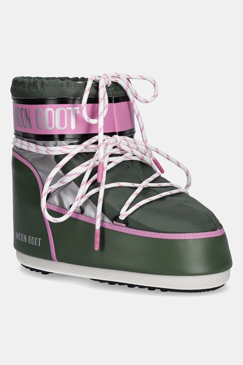 Moon Boot śniegowce MB ICON LOW SPACE RACING kolor zielony 80D1409650 GH01 - zdjęcie produktu nr 1