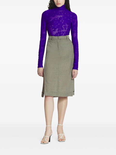 Lanvin belted midi skirt - Grey - zdjęcie produktu nr 2