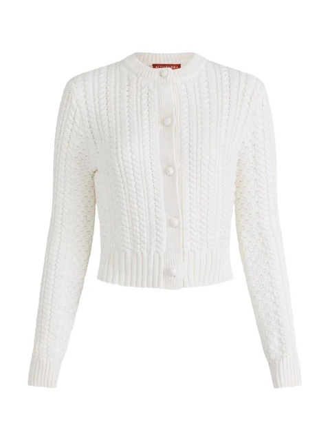 Altuzarra Patmae cable-knit cardigan - White - zdjęcie produktu nr 2
