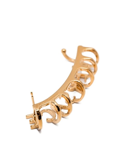 Versace logo-lettering ear cuff - Gold - zdjęcie produktu nr 2
