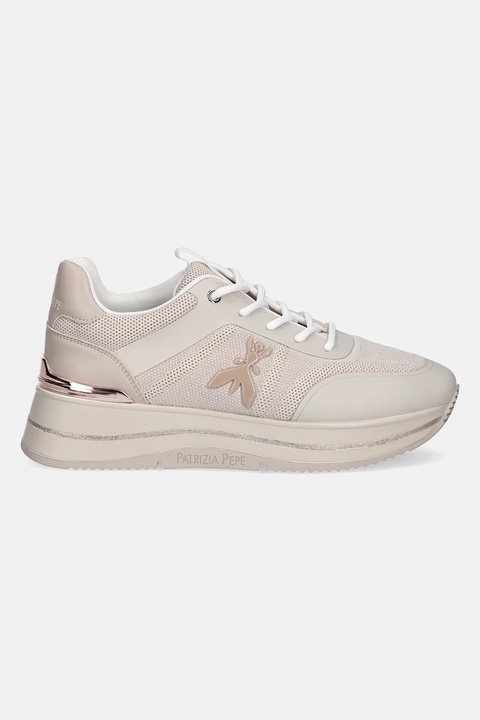 Patrizia Pepe Girl sneakersy kolor beżowy PPJ316 - zdjęcie produktu nr 2